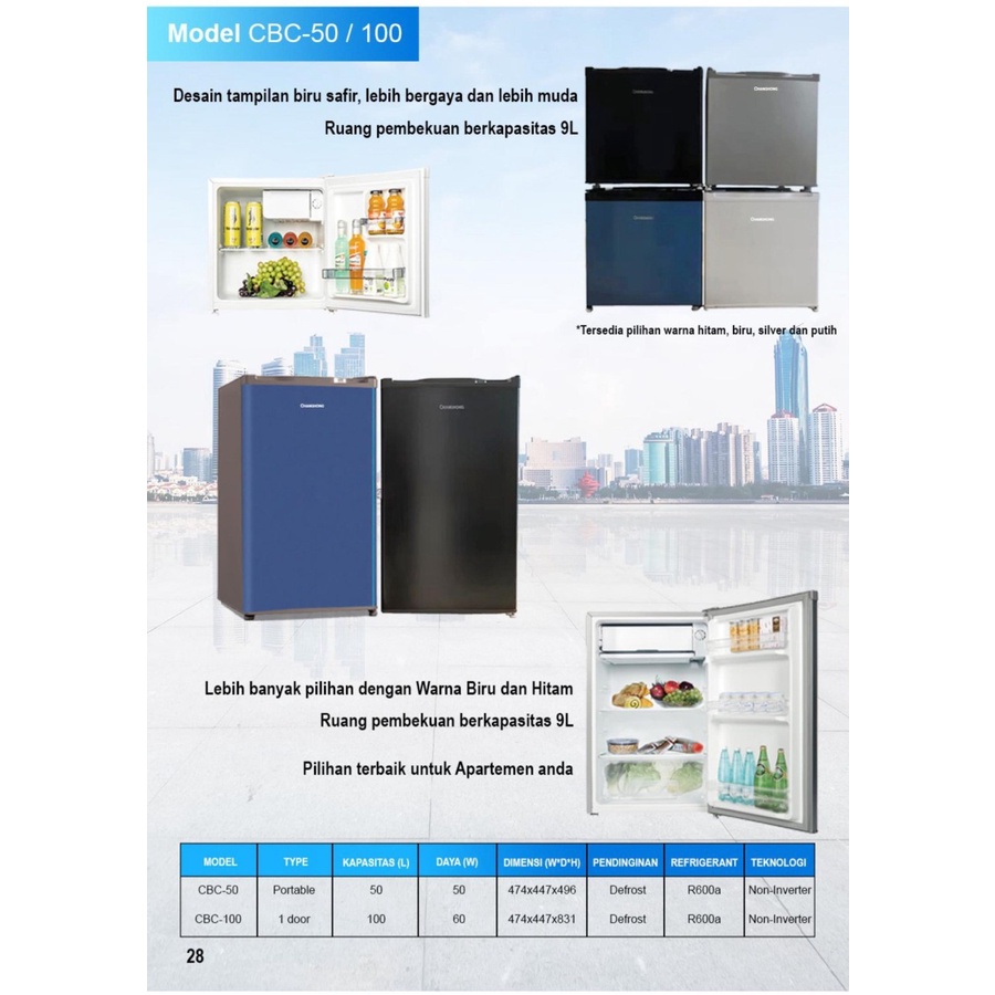 INSTANT KURIR Changhong CBC-50 Kulkas Mini CBC50 Mini Refrigerator CBC 50 Kulkas Hotel