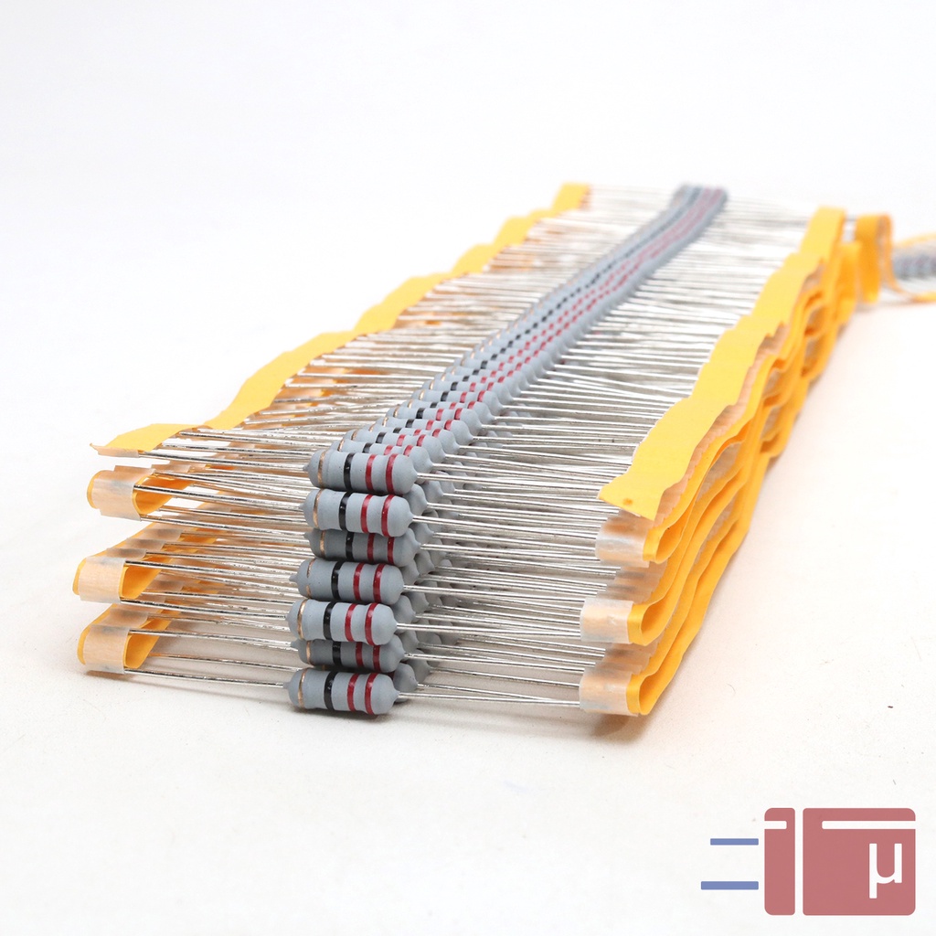 x10 Resistor 22R 22 Ohm 1W Metal Oxide 5% Taiwan Kaki Tembaga