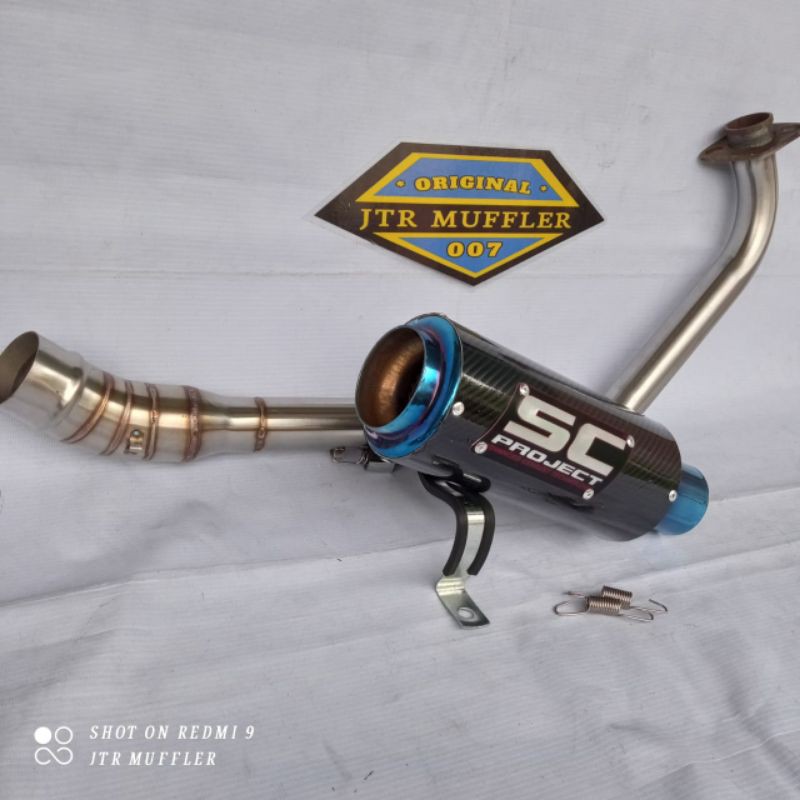 Knalpot racing SC PROJECT KOLONG UNDERBELLY R15 V2 V3 XABRE VIXION CBR 150R FACELIFT Gsx r150