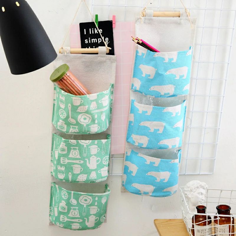 Pouch Gantung 3 sekat/Storage bag gantung 03280 3 sekat