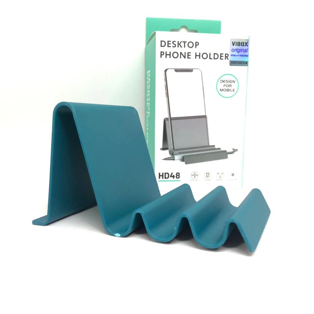 MINIGO Stand Handphone HD48 HD-48 Phone Holder alat penyangga hp dan pena di meja dudukan hape kuat Multifungsi Original