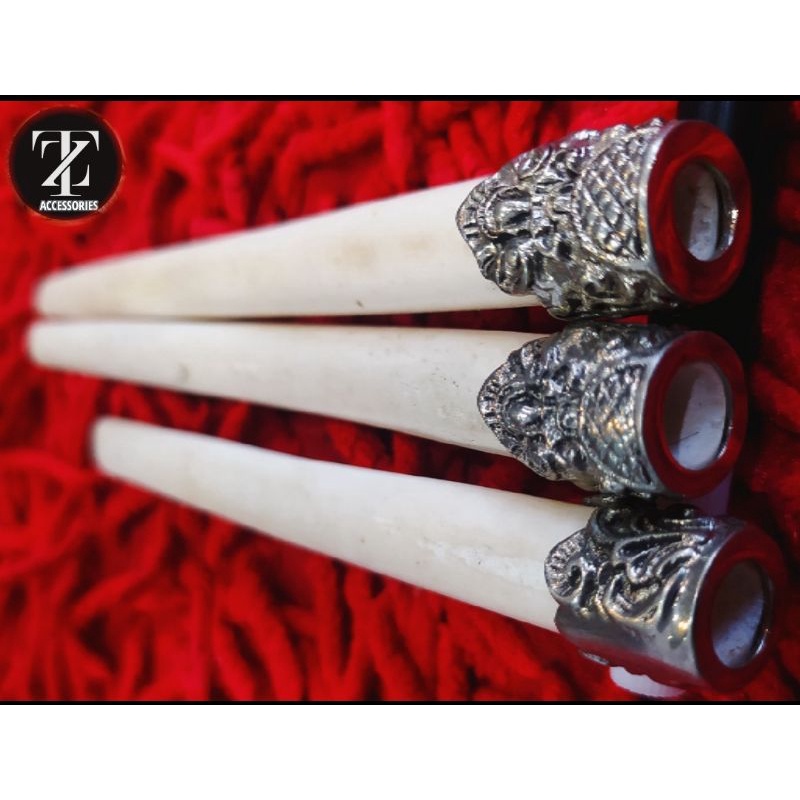 once Pipa Rokok tulang sapi premium kombinasi alpaka