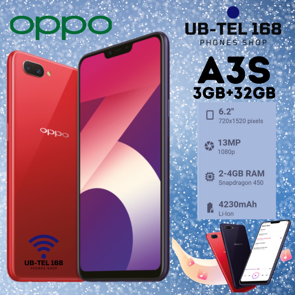 HP MURAH OPPO A3S RAM 3GB INTERNAL 32GB 4G lte