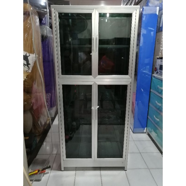 rak piring full box / lemari piring / lemari dapur alumunium