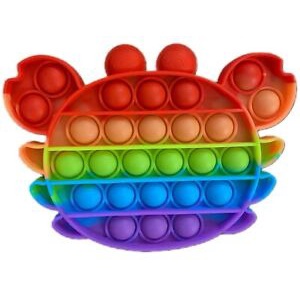 plannetamazing Mainan anak BOOMING Fidget spinner POP IT SUPER MURAH-CRAB RAINBOW