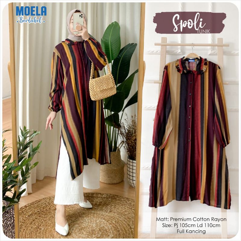SPOLI TUNIK ORI MOELA - ATASAN RAYON PREMIUM