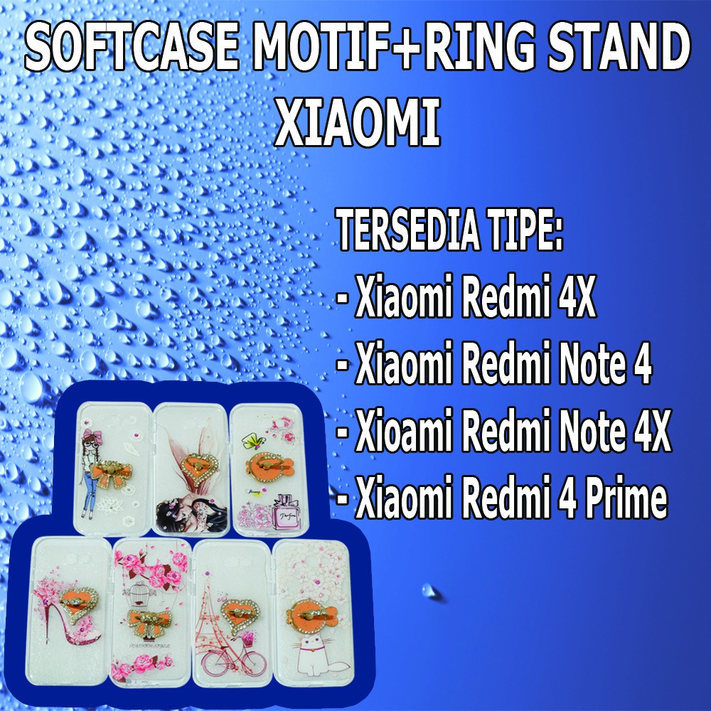 GAMBAR ACAK Silikon Case Ultrathin Xiaomi Redmi Note 4X  Redmi 4X  Note 4  Xiaomi Redmi 4 Prime RING