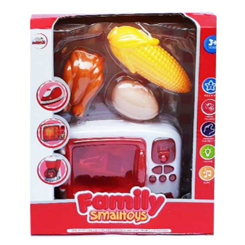 Mainan Mini Oven Microwave Kitchen Set Baterai