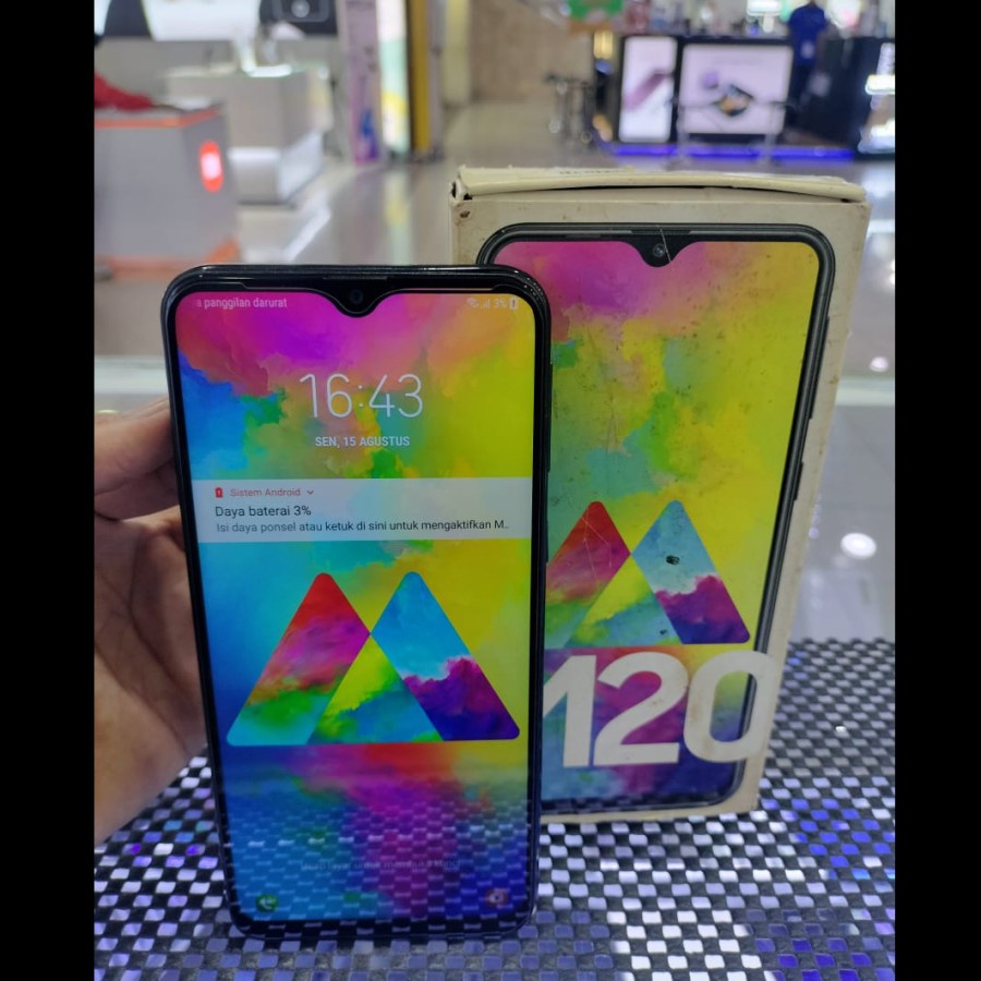 SAMSUNG GALAXY M20 3/32GB SECOND SEKEN 2ND MULUS RAM 3GB ROM 32GB