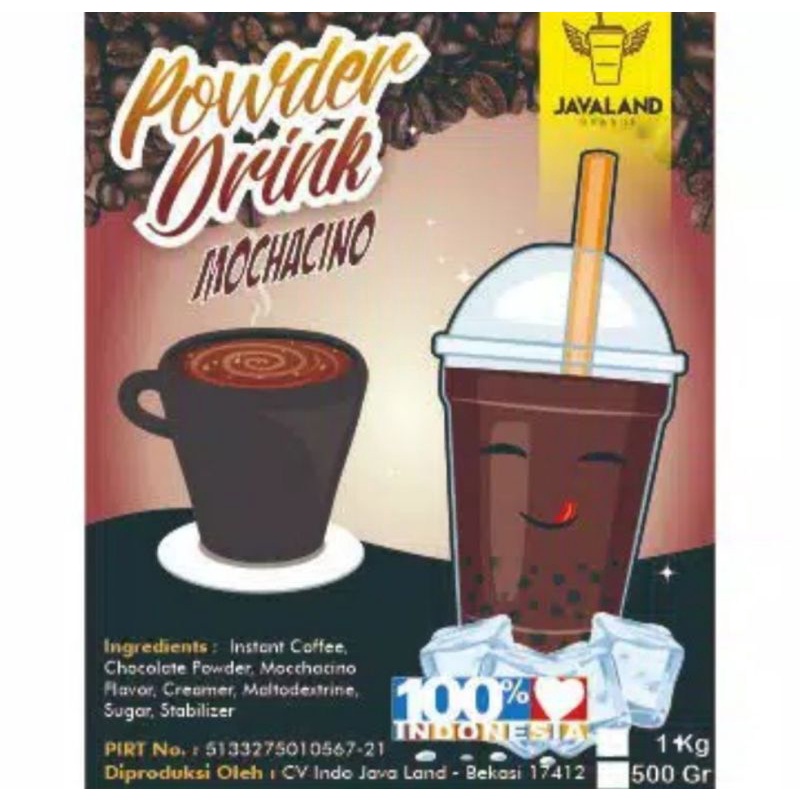 

Bubuk Minuman Bubble Powder Drink Rasa Mochacino Javaland 1 Kg
