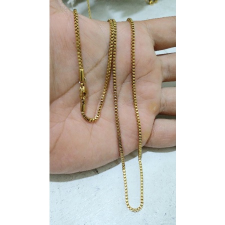 Kalung Titanium italy gold pj 60cm