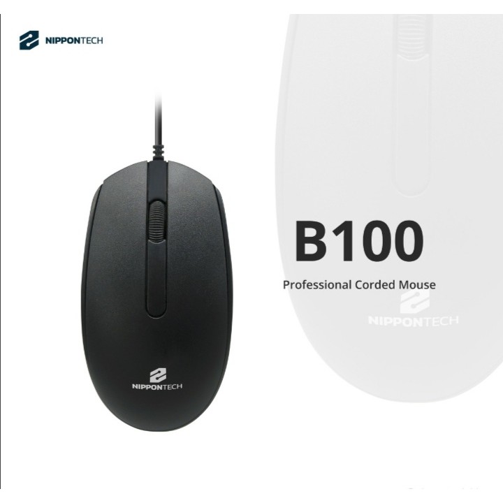 MOUSE NIPPONTECH B100 WIRED - panjang kabel 1 meter