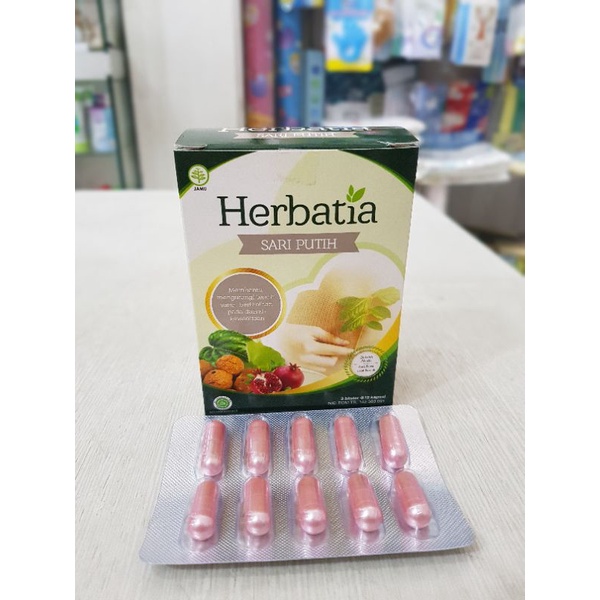 Herbatia Sari Putih 1 Strip 10 Cap / Keputihan / Herbatia