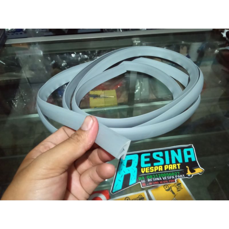 karet tepong abu putih semi metalplash grade A vespa vbb super sprint bajaj