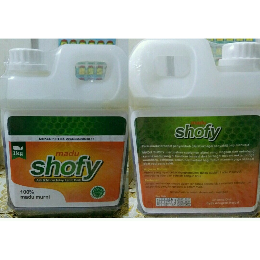 

Madu Murni Assalamah ASLI 100% Madu Multiflora Original Shofy 1 kg