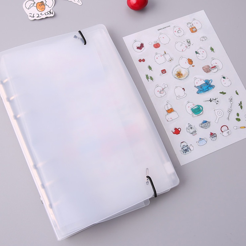 Japanese Creative Transparent Frosted A6 Loose-leaf Folder A5 Storage Book