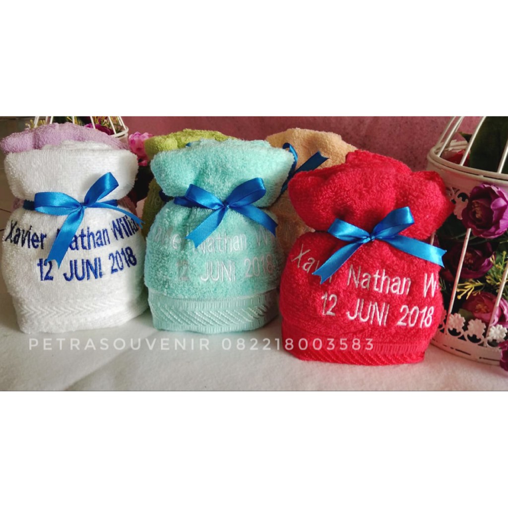 souvenir handuk / handuk bordir