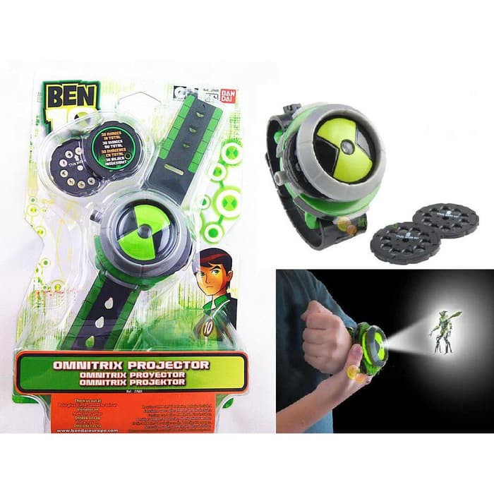 JAM TANGAN PROYEKTOR BEN 10 ALIEN FORCE OMNITRIX ILLUMINTATOR UNTUK