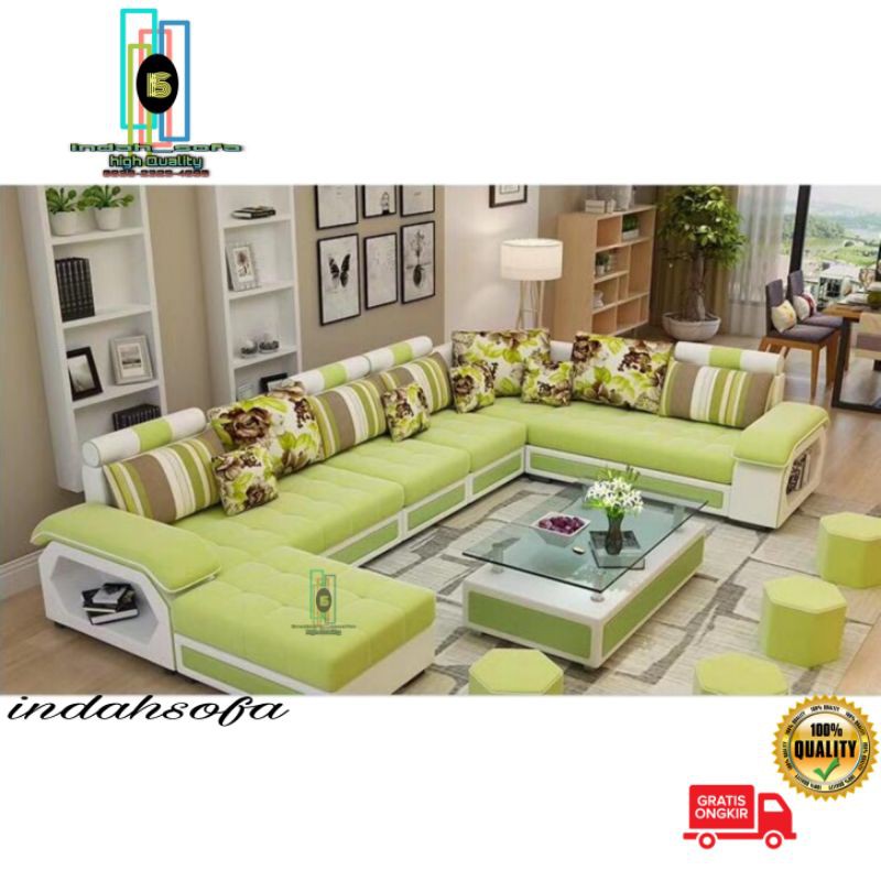 INDAHSOFA-Sofa Leter U