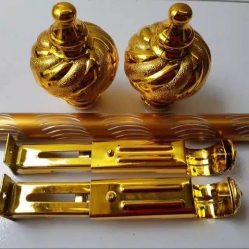 BATANG GAGANG GORDEN FULL SET FREE MAHKOTA DAN BRACKET UKURAN 50 75 CM 1 M 2 M GORDYN GAGANG GORDEN LENGKAP DENGAN MAHKOTA &amp; BRACKET