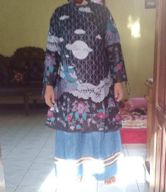 Terlaris Serut Genes Jelita Tunic Navbor Yelbor Whitbor Creambor Tunik Batik Modern Hrb030 Dolbi Dob