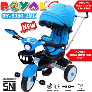 ROYAL Sepeda Anak Roda 3 Tiga Stroller Anak Terbaru Royal 9380 9680 9180 8380 6380 6680 5098 3298 2288 1082