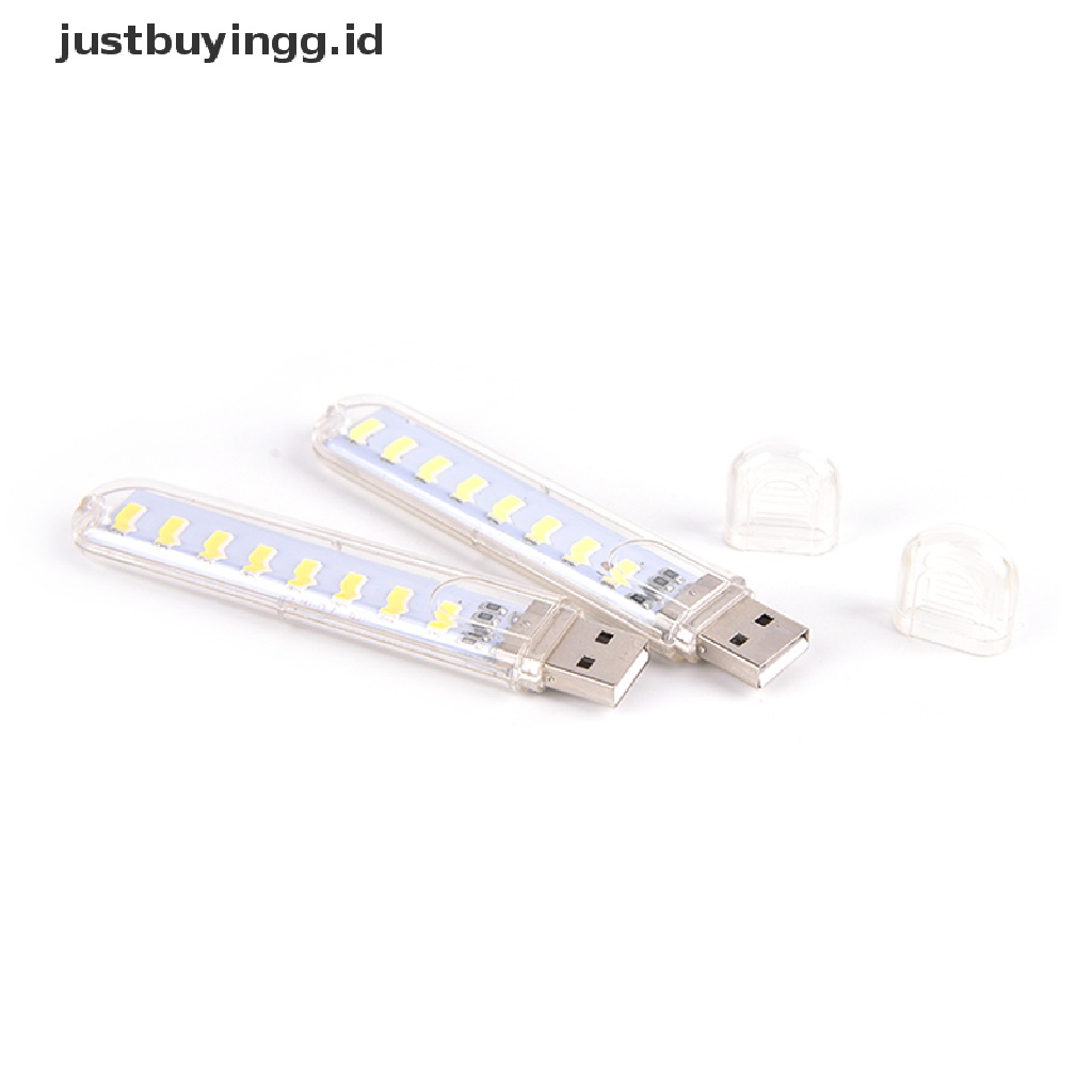 (Justbuyingg.Id) Lampu Malam 8-led Mini Usb Portable Untuk Pc / Laptop