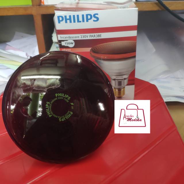 BOHLAM INFRARED PHILIPS/LAMPU INFRARED PHILIPS 150 W