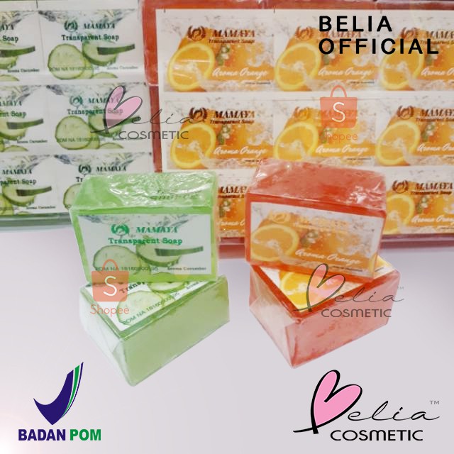 ❤ BELIA ❤ MAMAYA Transparent Soap (✔️BPOM) Sabun batang Mini by Papaya