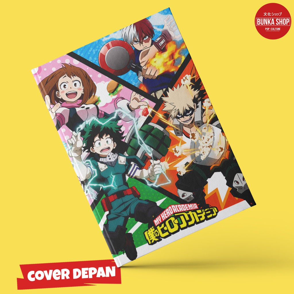

Notebook Anime Boku no Hero Academia The Hero Hardcover A5 Buku Tulis Catatan Note Agenda Planner Jurnal