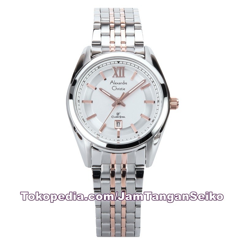 Jam Tangan Wanita Alexandre Christie AC 8501 LD BTRSL Stainless Steel