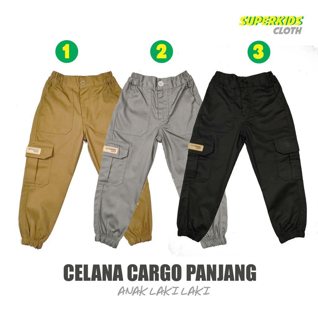 CELANA ANAK LAKI LAKI CARGO PANJANG SUPERKIDS 1-10 TAHUN