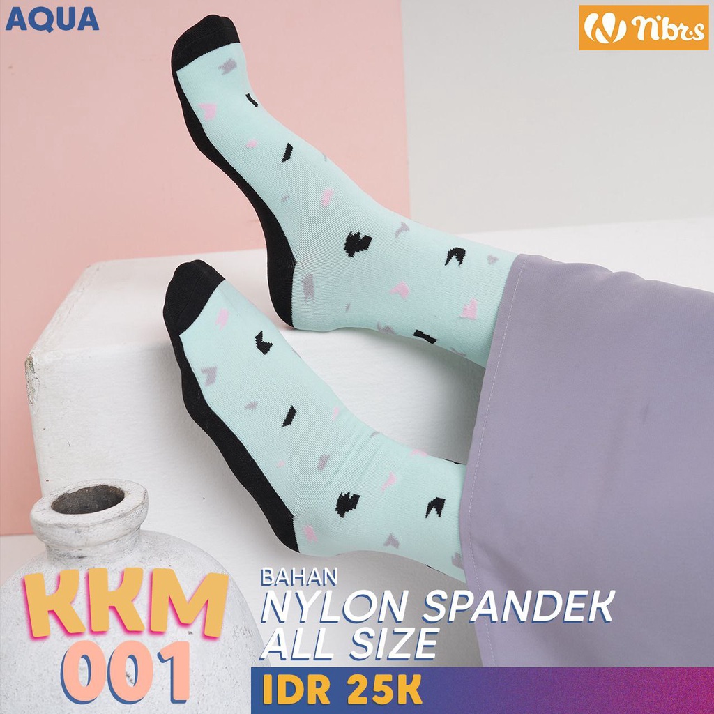 Kaos Kaki Motif Hijab Wanita Dewasa Tanpa Jempol by Nibras (KKM 001)