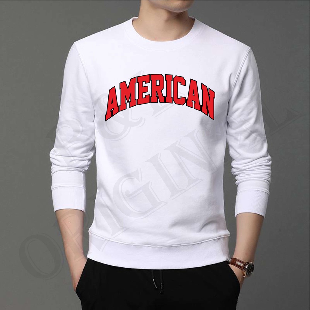 BS/COD/BAJU KAOS AMERICAN/ATASAN FASHION PRIA DAN WANITA LENGAN PANJANG/GOOD QUALITY