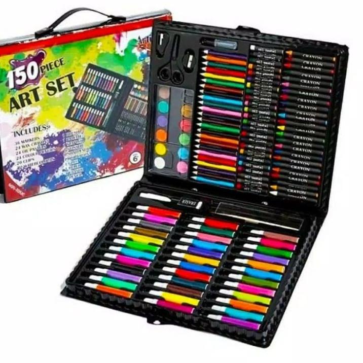

(PALING DICARI!!) Art set isi 150pics pensil warna set anak crayon full set alat lukis