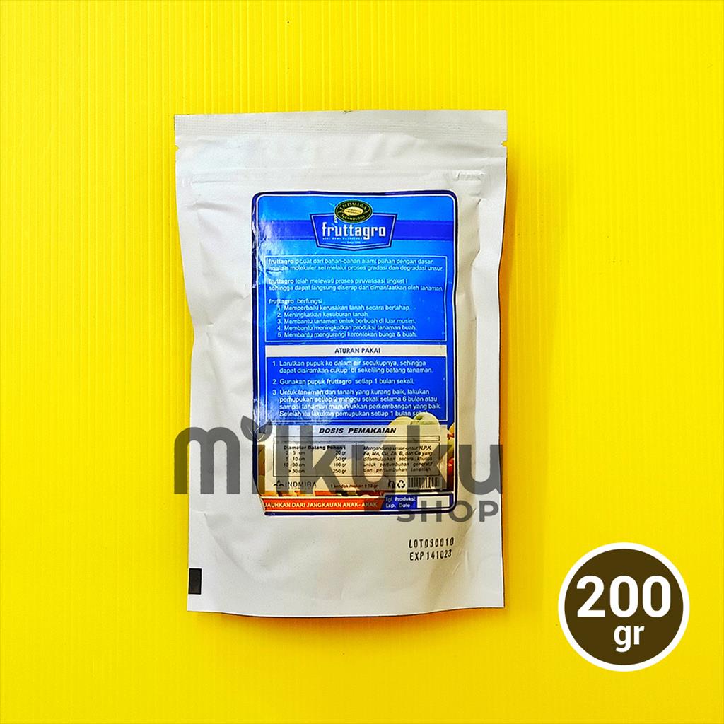 PUPUK FRUTTAGRO 200 GRAM KEMASAN PABRIK BUAH