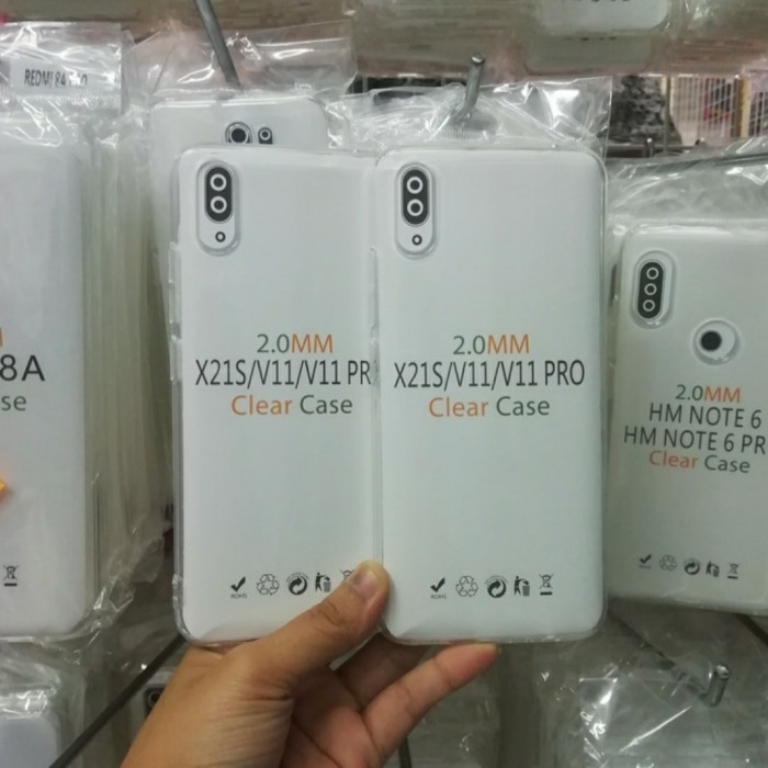 C/C- Softcase Clear Case Silikon Kondom Case Bening Casing HP Vivo V11 Pro