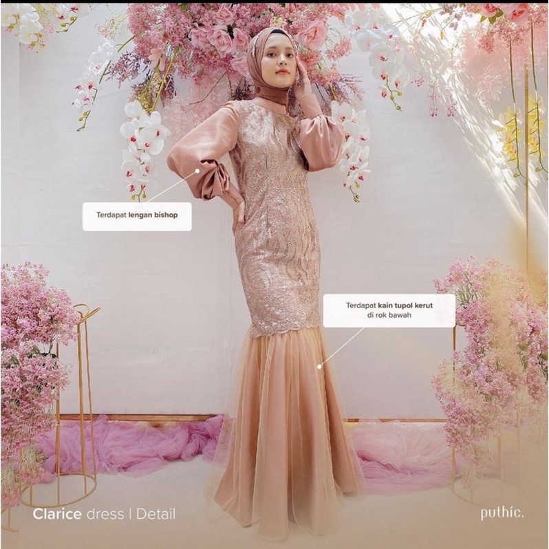 PRELOVED GAUN Puthic ORI clarice