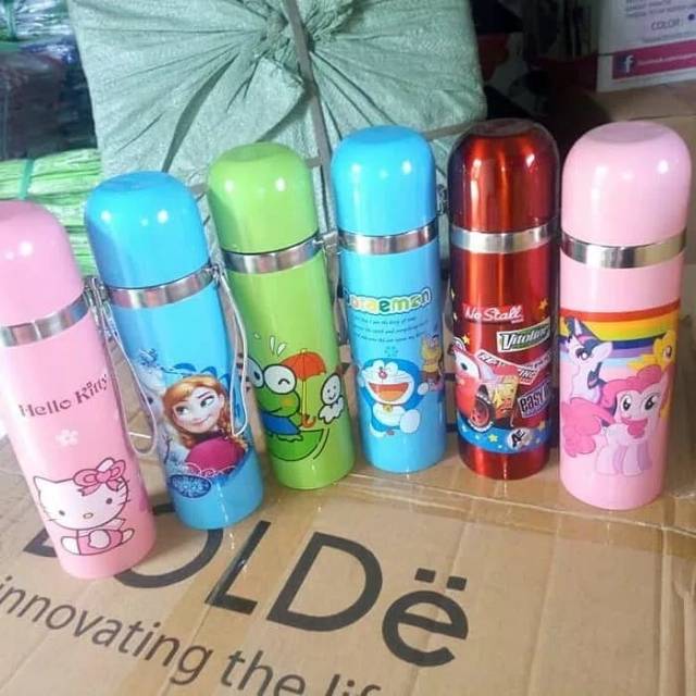 THERMOS KARAKTER/Termos Air Karakter Stainless Panas Dingin/TERMOS DORAEMON/MICKEY MOUSE/TERMOS AIR 