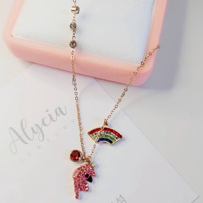 Kalung Anak Unicorn Alycia Jewelry Anti Karat Original