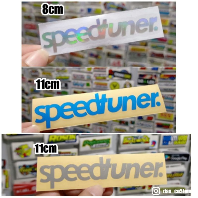 sticker cutting SPEEDTUNER 8CM DAN 11CM