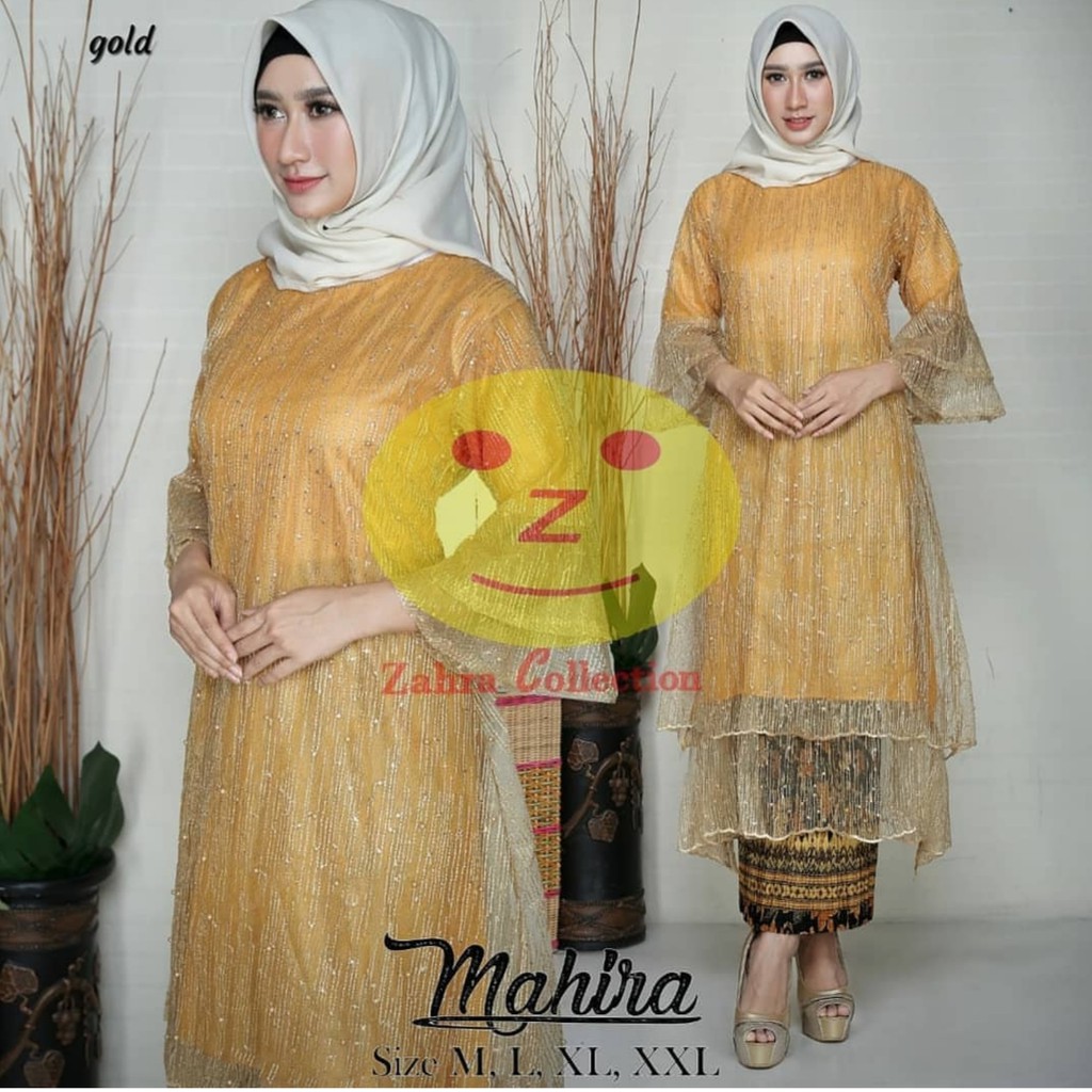 SET TUNIK MUTIARA GLITER MAHIRA