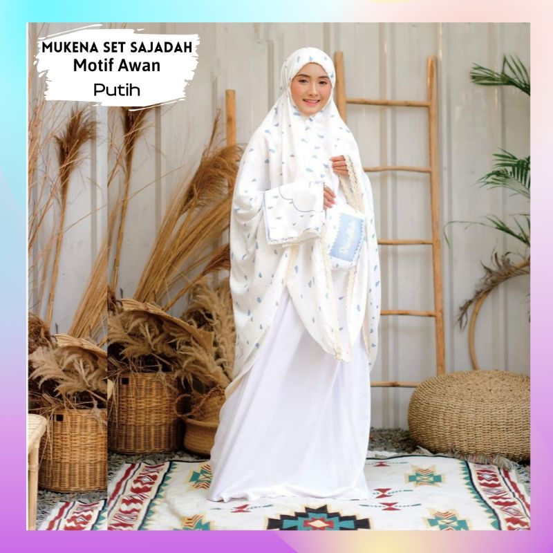 vien.id - MUKENA DEWASA 2 IN 1 SET SAJADAH SEJADAH TRAVEL /  MUKENAH TRAVELLING RAYON PREMIUM ADEM M