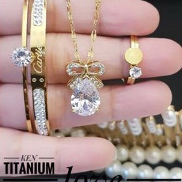 TiTanium Set perhiasan wanita AQQ4