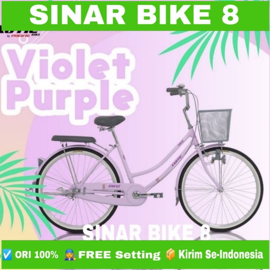 Sepeda Keranjang Dewasa Perempuan EXOTIC 9788 GX Ukuran 20&quot; 24&quot; dan 26&quot; Inch