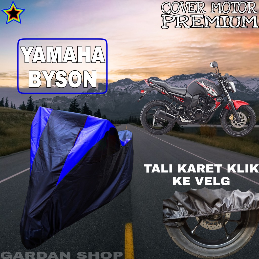 Sarung Motor YAMAHA BYSON Hitam BIRU Body Cover Yamaha PREMIUM