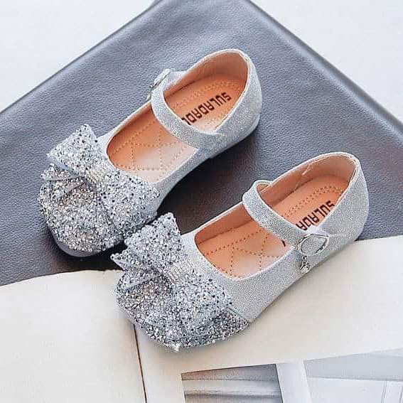 Sepatu Pesta Anak Perempuan Flat Shoes Glitter