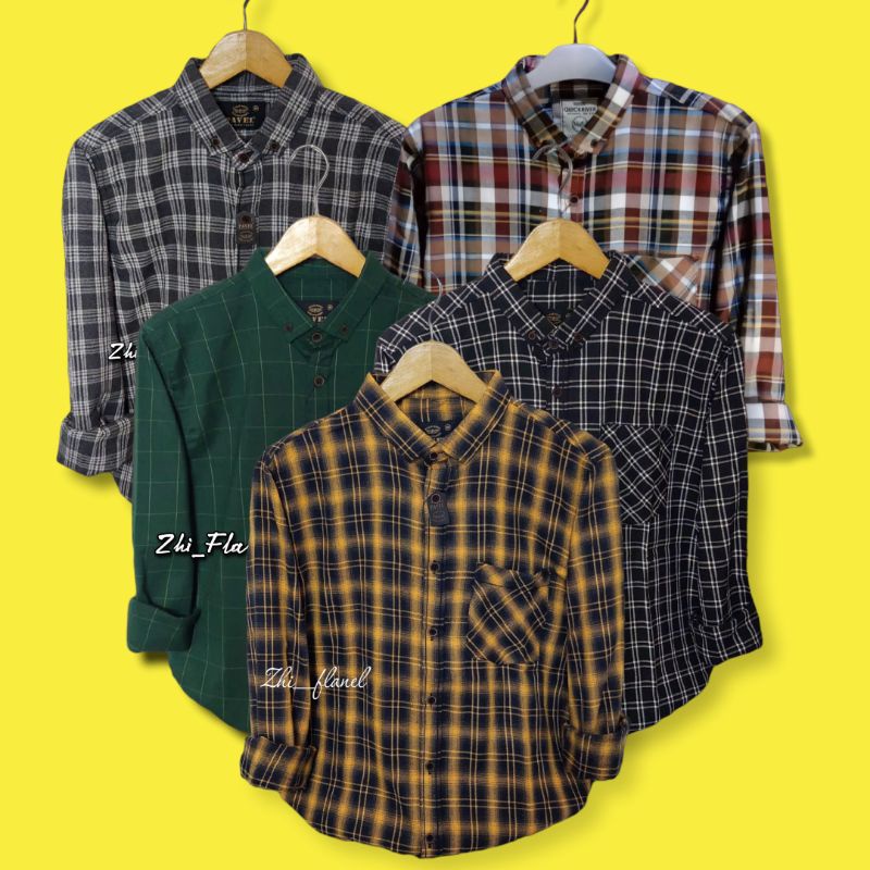 Kemeja Flanel/Kemeja premium Jack Brown/Kemeja Unisex pria wanita/Flanel shirt