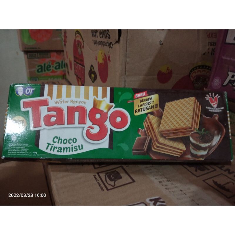 

Tango choco tiramisu 163gr wafer renyah