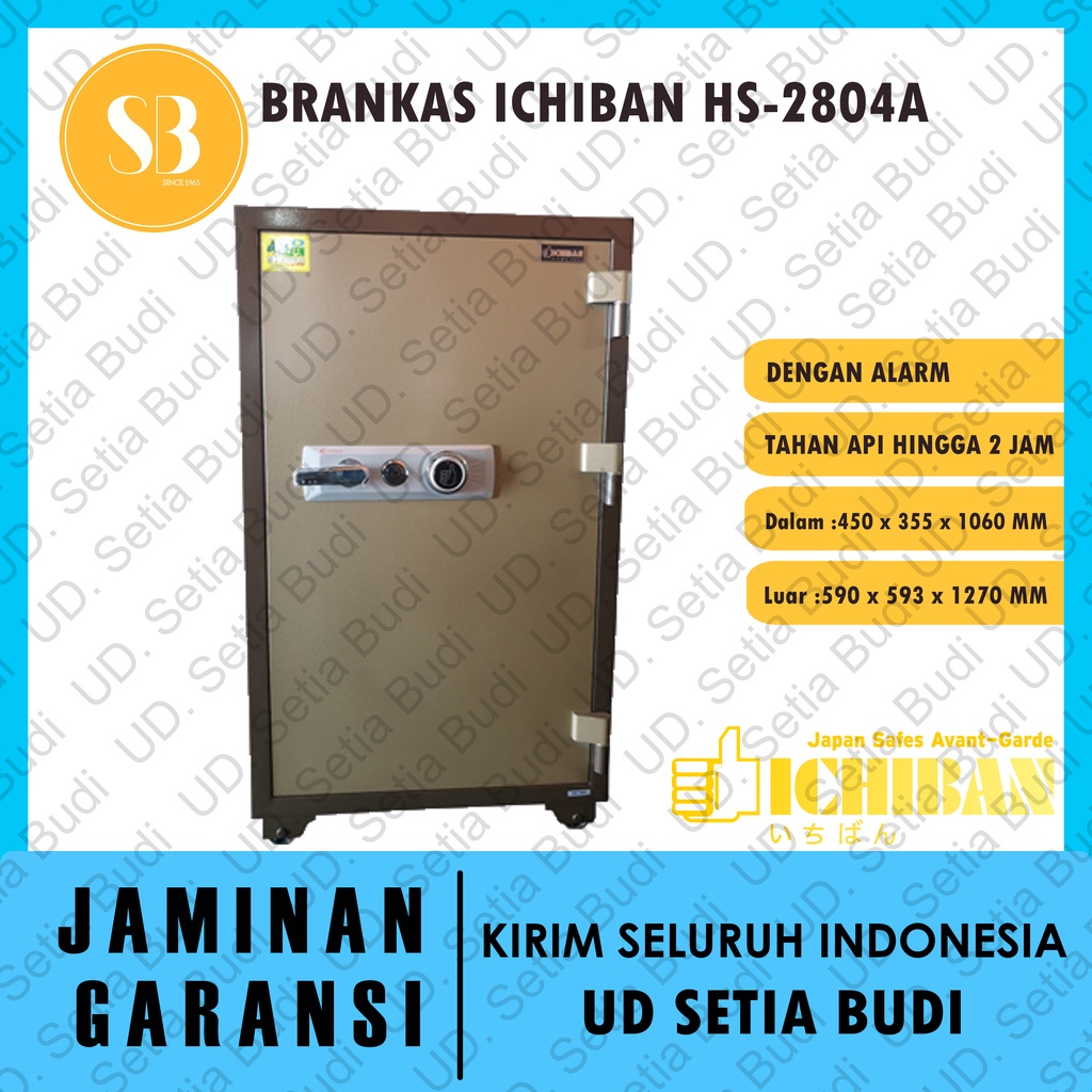 Brankas Ichiban HS-2804A Tahan Api + Alarm 2804 A